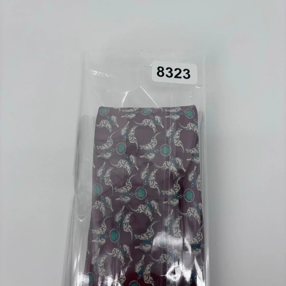 Brooks Brothers Makers Elephant Bit Print Silk Tie Mens OS Burgundy Red Preppy